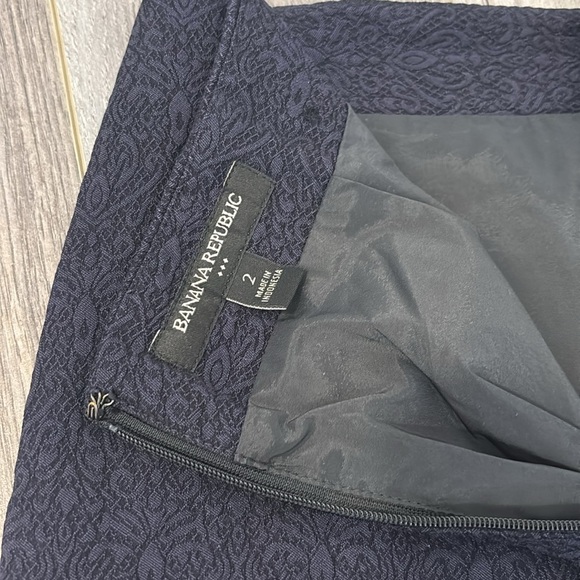 Banana Republic Blue Pencil Skirt Knee-Length Workwear - Picture 2 of 6